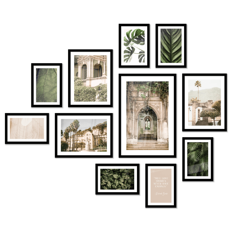 Fotowand natuur groen - Set 11 stuks (Compleet)-3