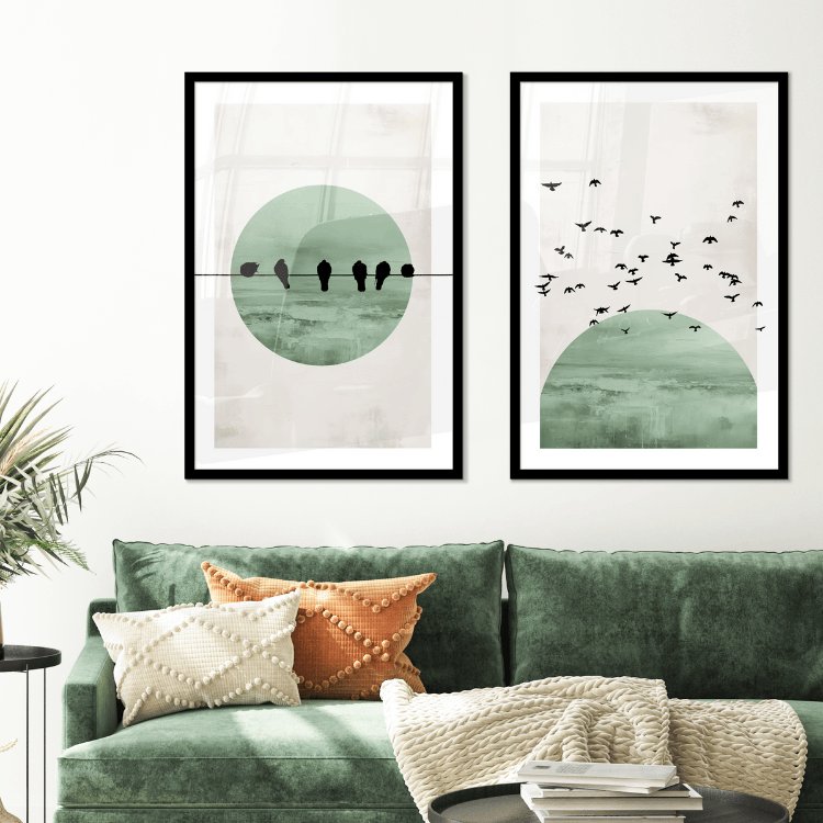 Fotowand vogels van vrijheid - Set 2 stuks (Compleet)-2