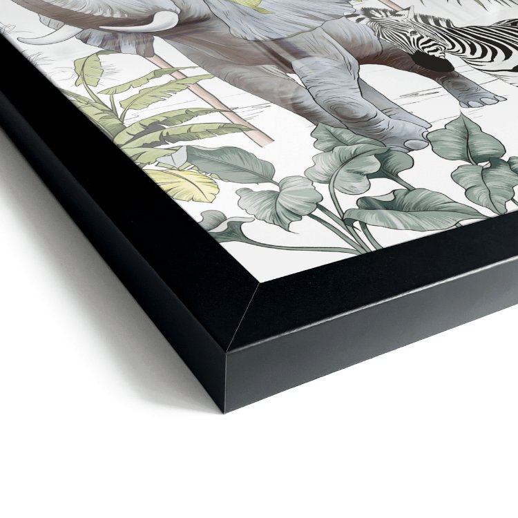 Fotowand kleurrijke jungle - Set 2 stuks (Compleet)-4