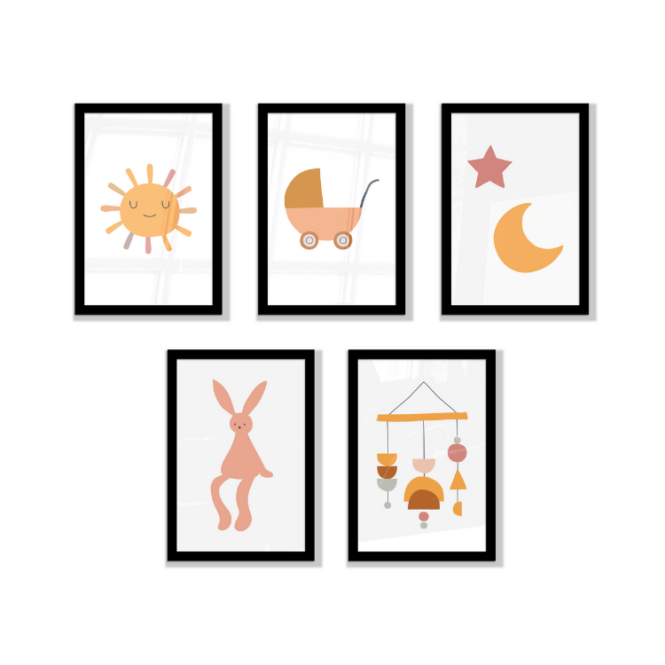 Fotowand sweet baby dreams - Set 5 stuks (Compleet)-3