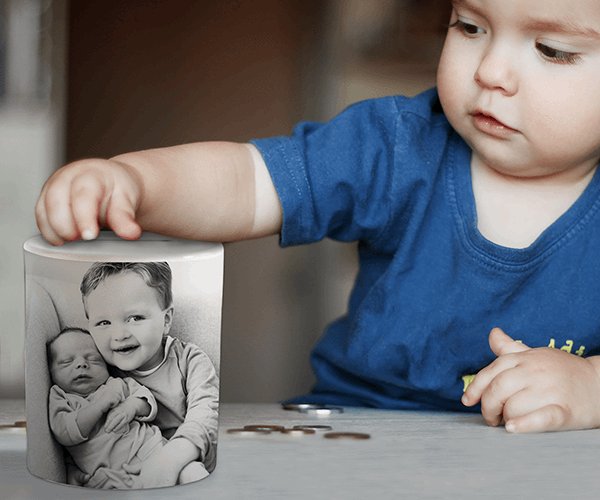 foto op spaarpot
