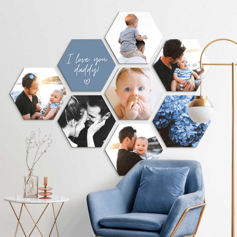 Hexagon collage
