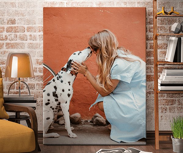 honden foto op canvas