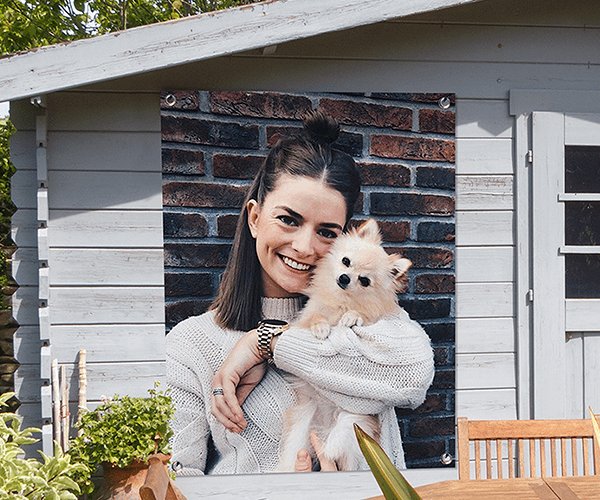 honden foto op tuinposter