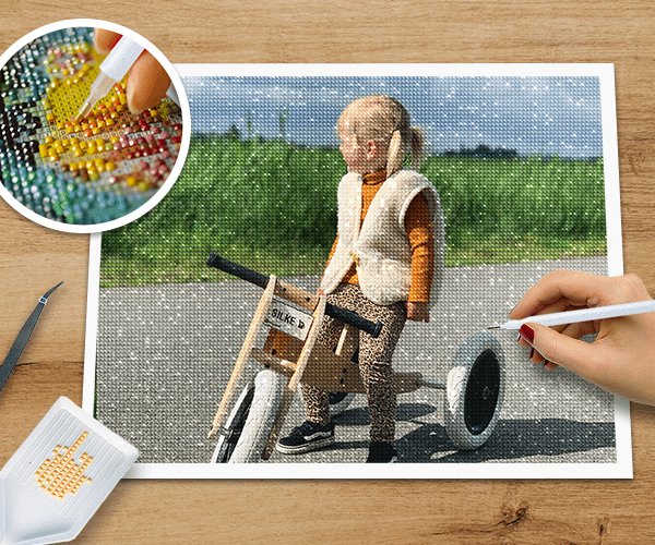foto op diamond painting