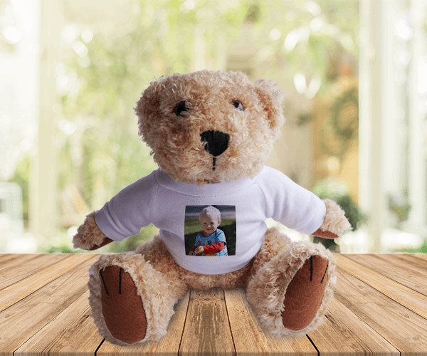 foto op teddybeer