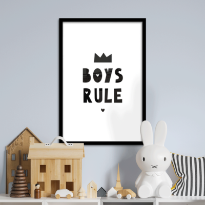 Poster met lijst kinderkamer