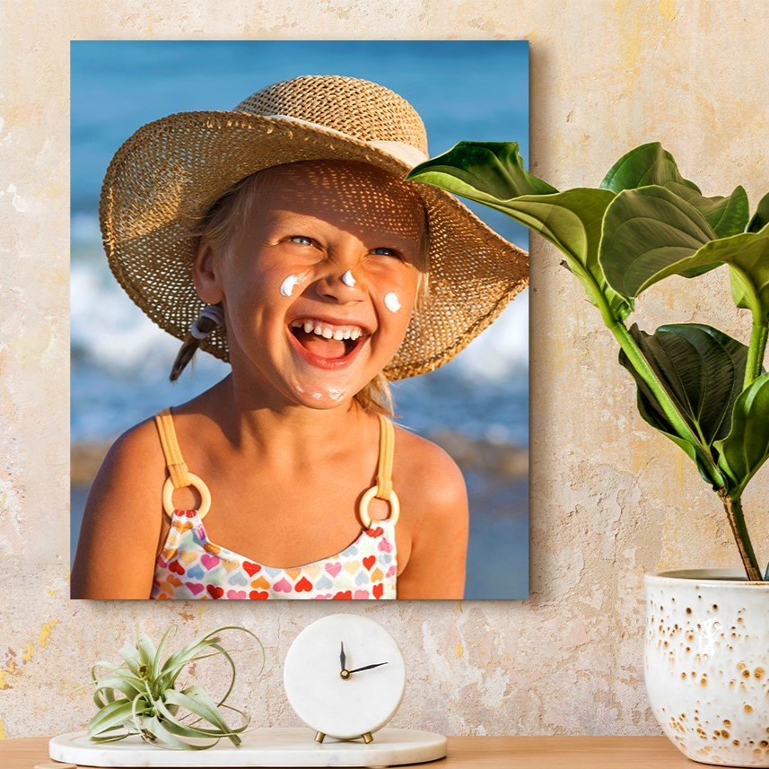 Foto op canvas met vakantiefoto