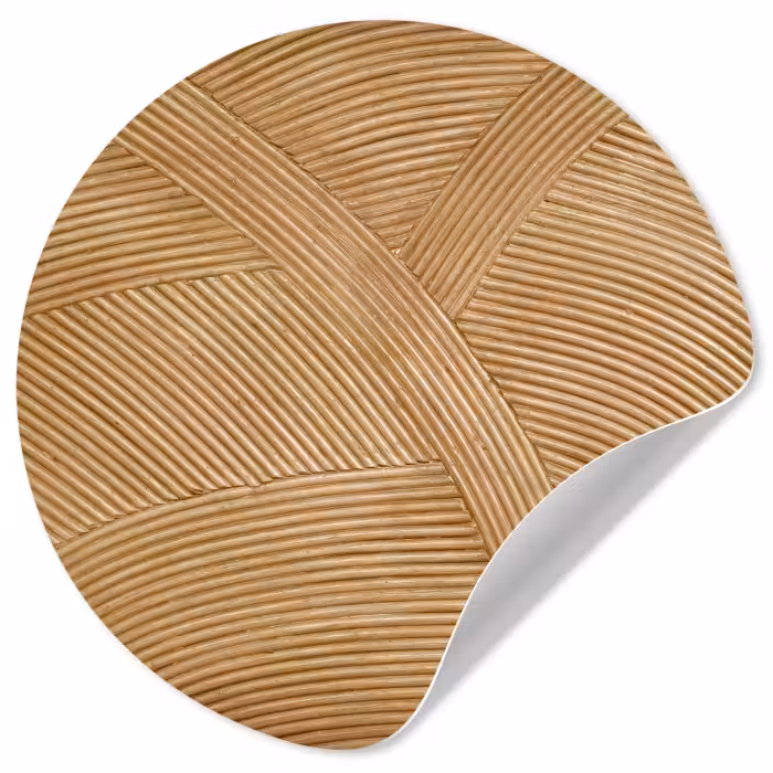 Behangcirkel - Structuur - Natuur - Kunst - Rotan
