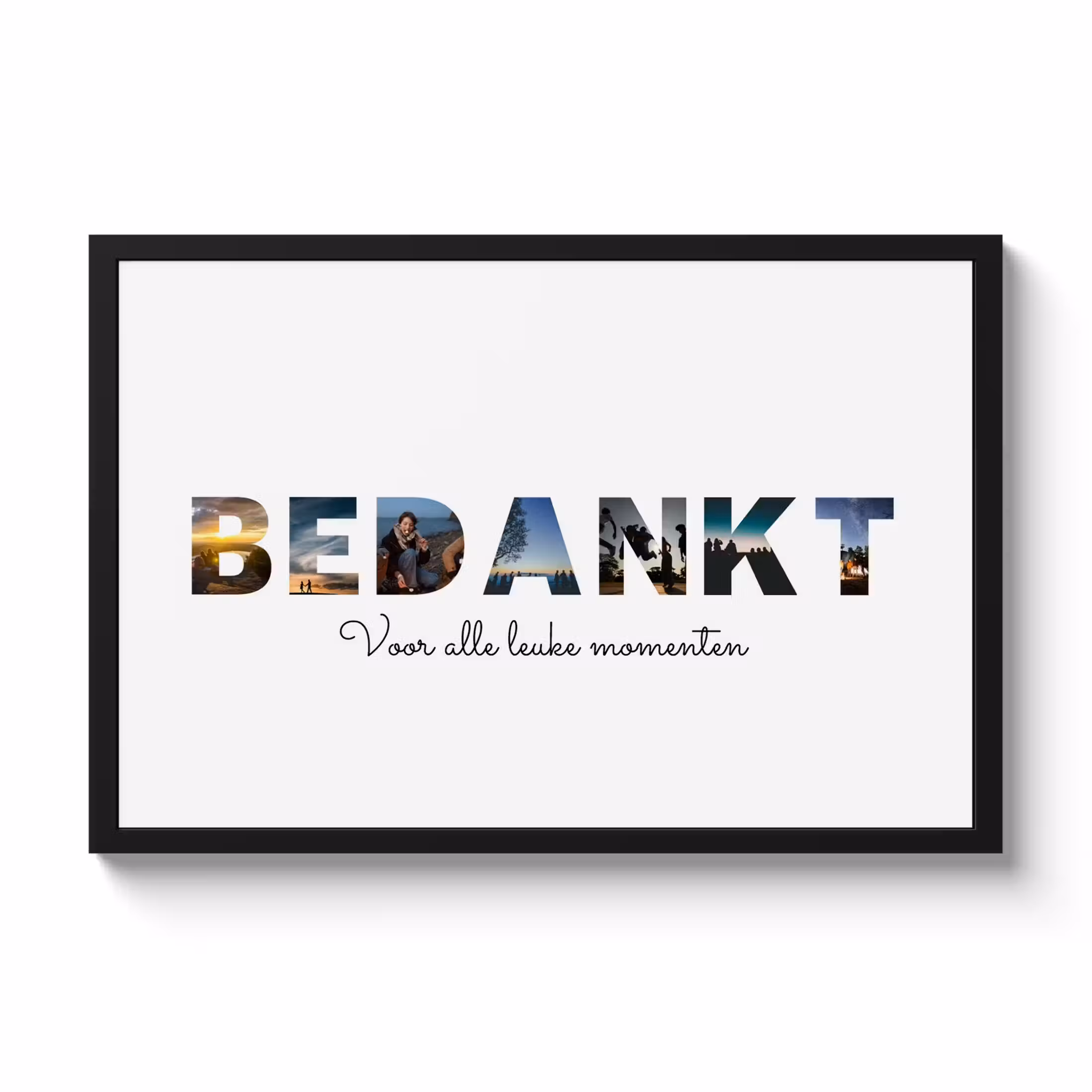 Foto in lijst - Bedankt