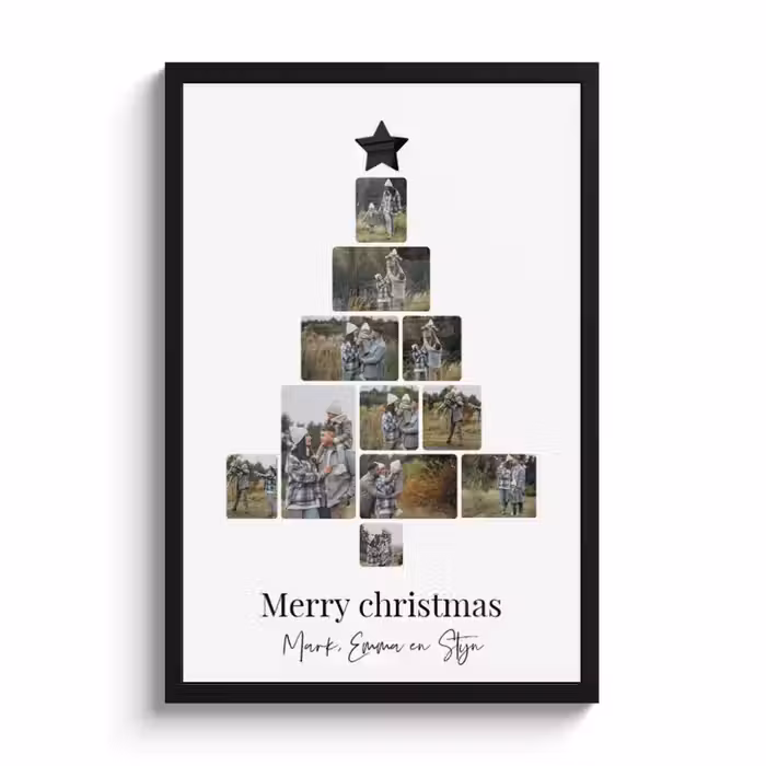 Canvas - Kerstboom collage