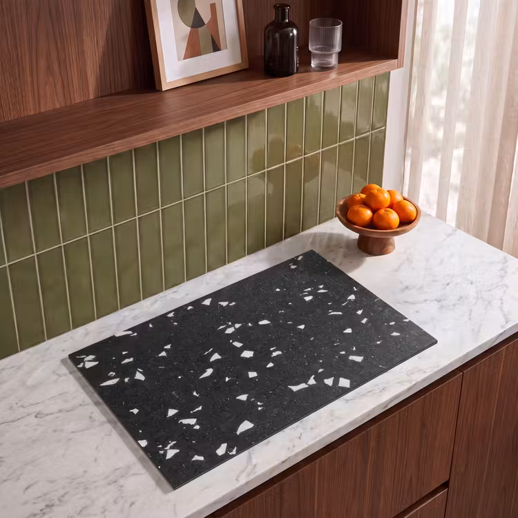 Inductie beschermer vinyl 3mm - Abstract Mozaïek van Terrazzo — 4