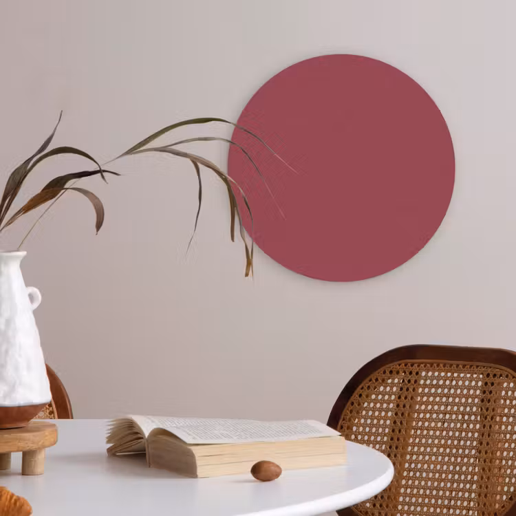 Akoestisch schilderij rond - Antique - Ruby - Rood — 2