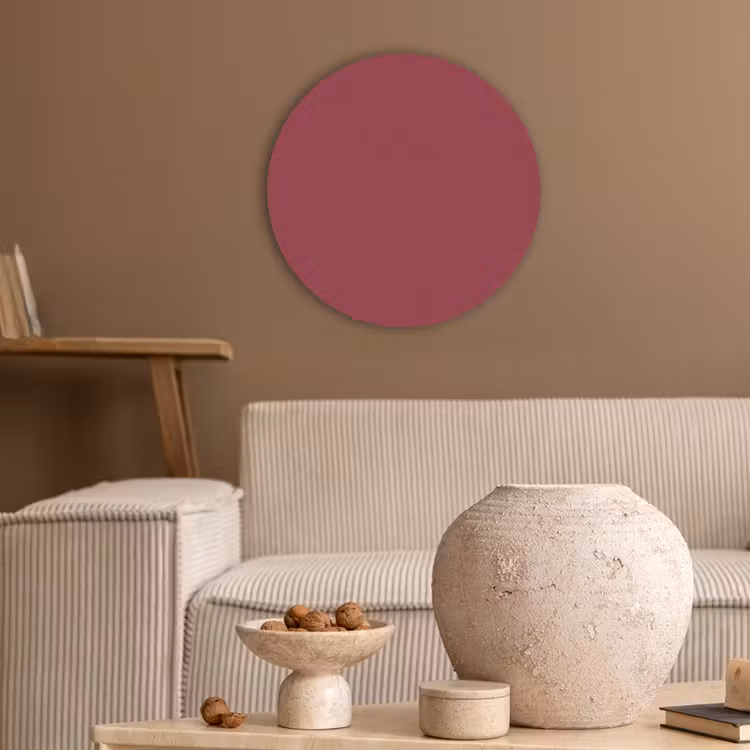 Akoestisch schilderij rond - Antique - Ruby - Rood — 3