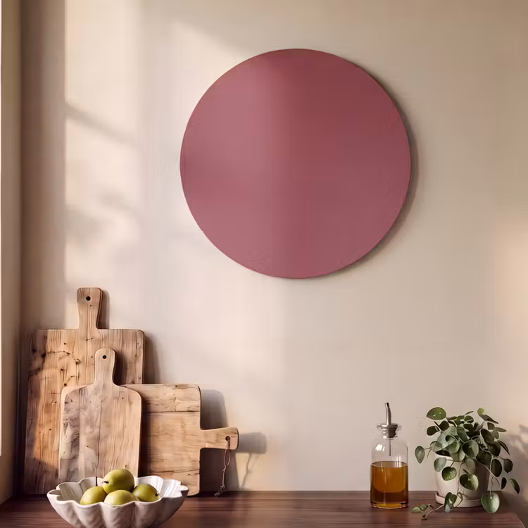 Akoestisch schilderij rond - Antique - Ruby - Rood — 4