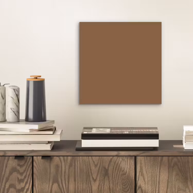 Aluminium schilderij - Soft - Walnut - Bruin — 2
