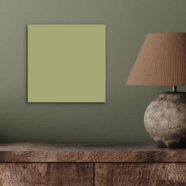 Aluminium schilderij - Whispering - Sage - Groen — 3
