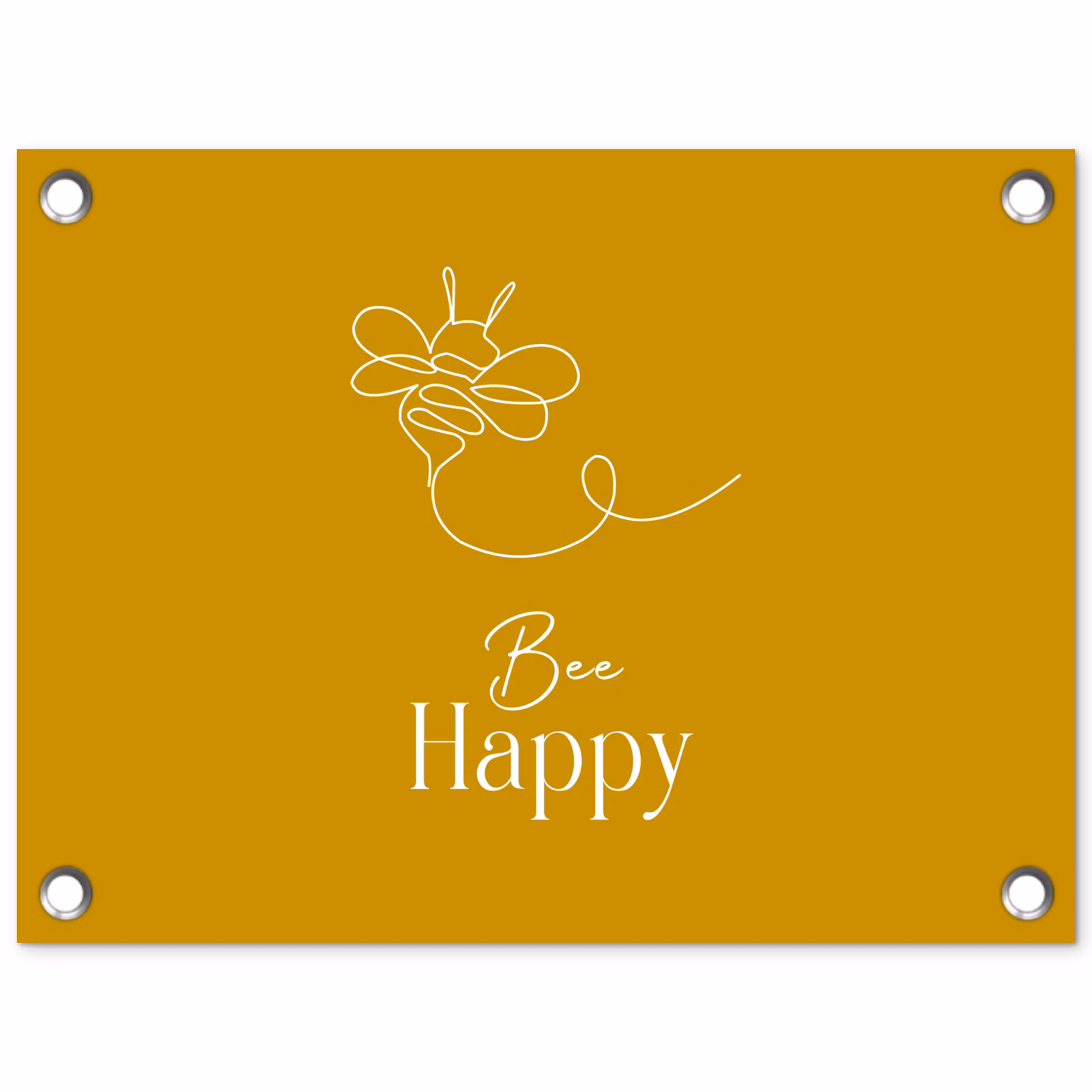 Tuinposter - Bee Happy — 1