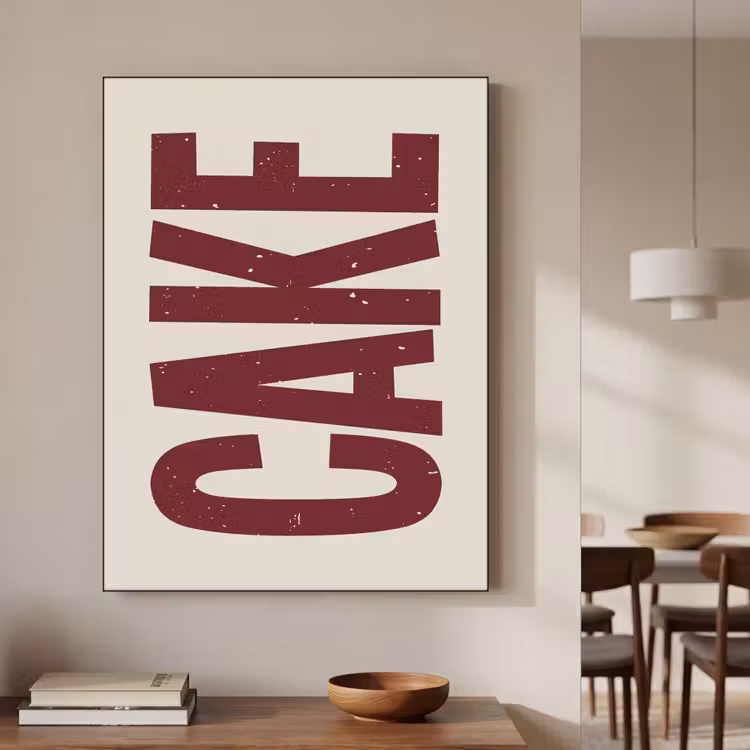 Art Frame - Red - Cake - Decoratie - Eten — 4