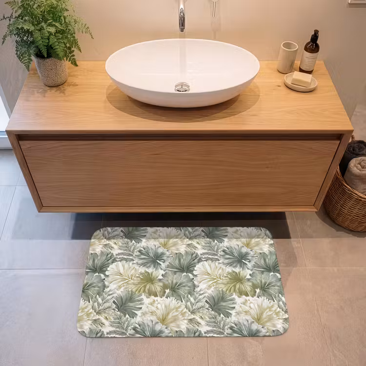 Badmat - Bladeren - Botanisch - Groen — 2