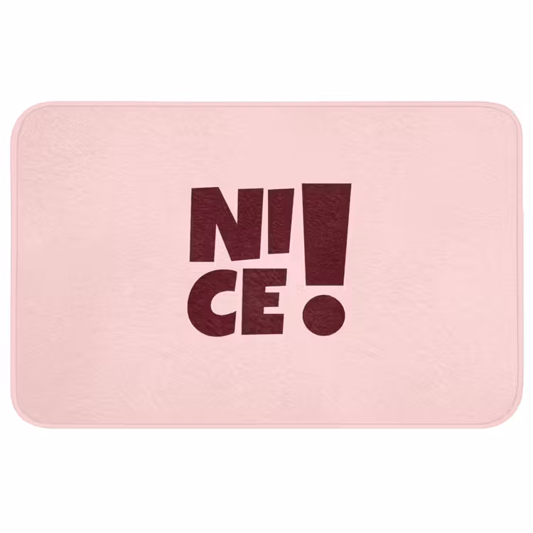 Badmat - Nice - Uitroepteken - Roze — 1