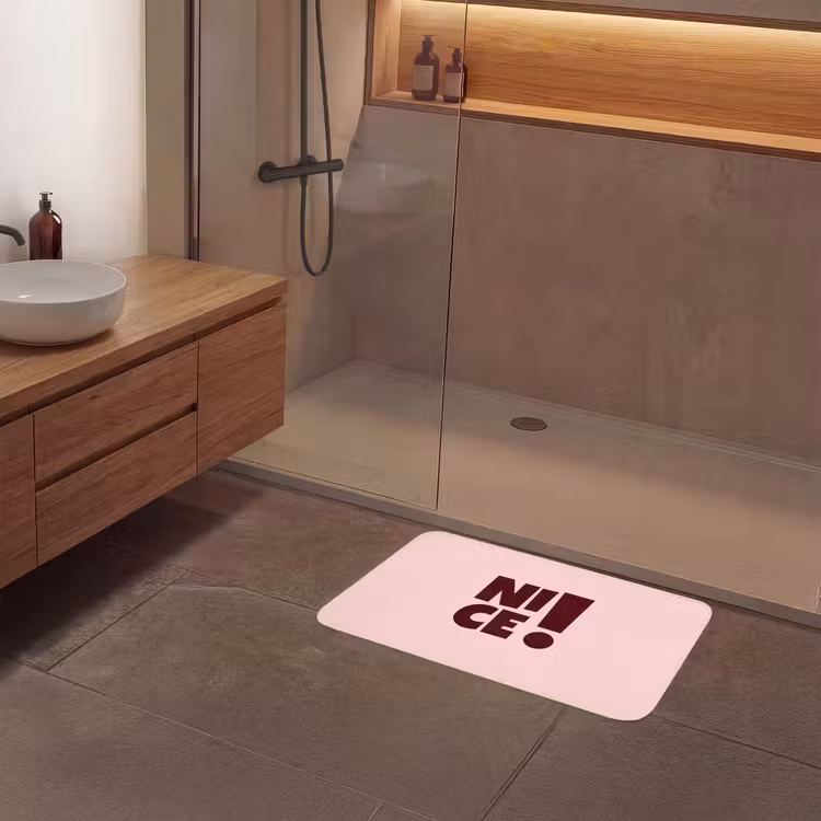 Badmat - Nice - Uitroepteken - Roze — 6