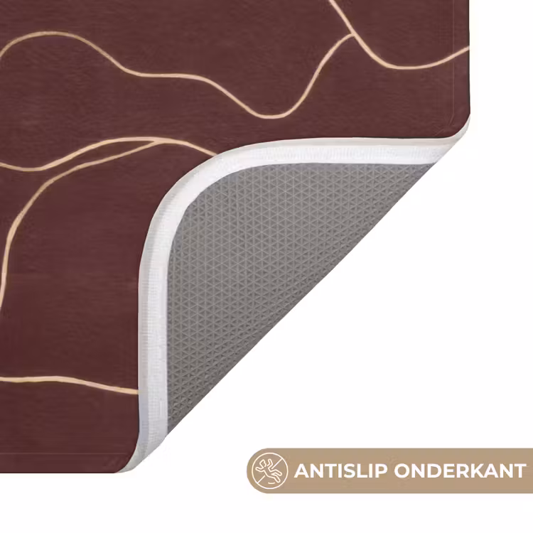 Badmat - Abstract - Modern - Bruin — 3
