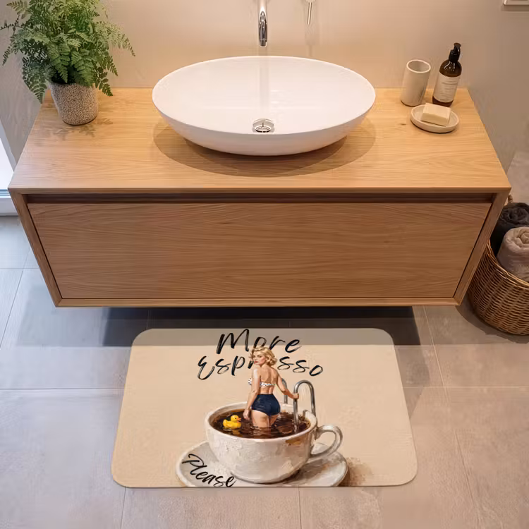 Badmat - More espresso - Koffie - Eend — 2