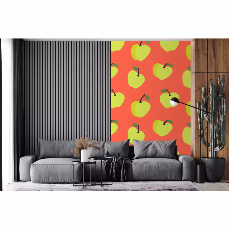 Behang - Appels - Modern - Groen — 2
