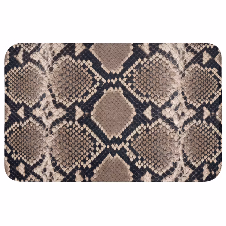 Badmat - Slangenprint - Python - Bruin — 1