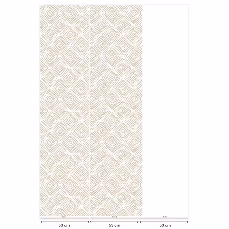 Behang - Abstract - Ruit - Beige — 6