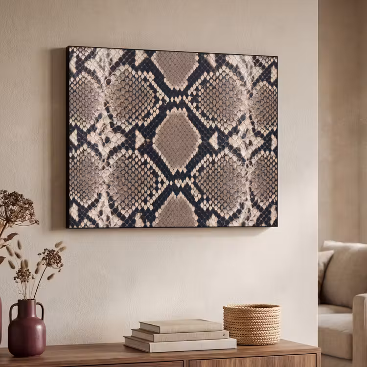 Art Frame - Slangenprint - Python - Bruin — 4