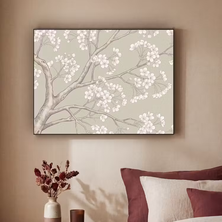 Art Frame - Sereen - Bloesem - Wit — 2