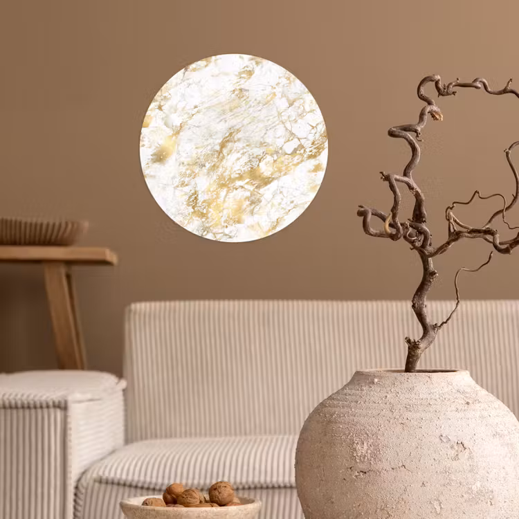 Behangcirkel - Marmer - Goud - Structuur — 2