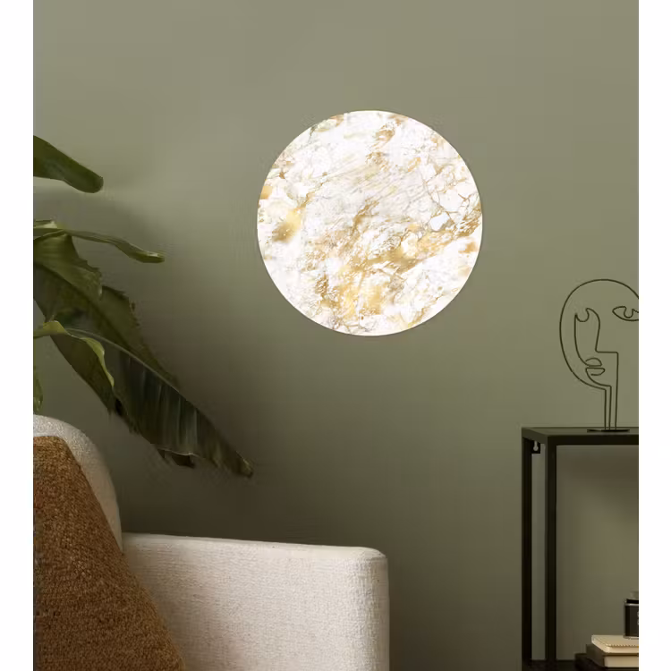 Behangcirkel - Marmer - Goud - Structuur — 3