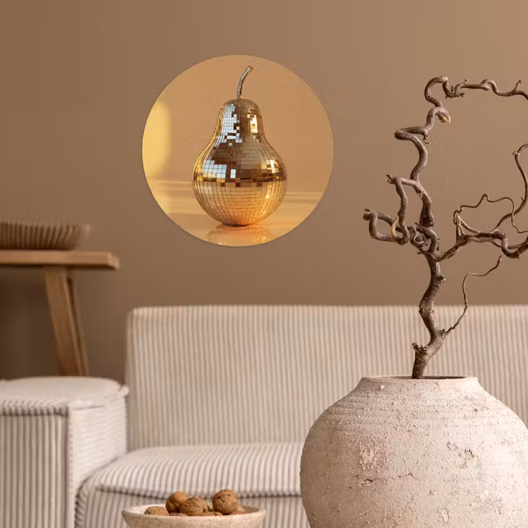 Behangcirkel - Goud - Disco - Glitter - Peer — 2