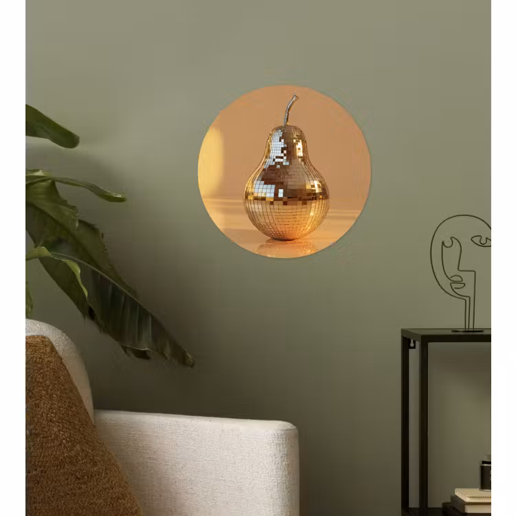 Behangcirkel - Goud - Disco - Glitter - Peer — 3