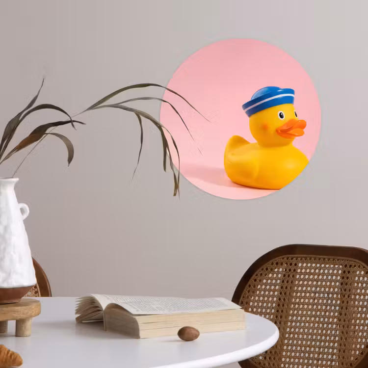 Behangcirkel - Matroos - Eend - Roze — 4