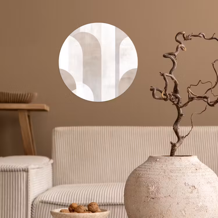 Behangcirkel - Abstracte bogen - Modern - Beige — 2