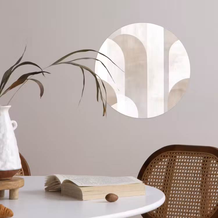 Behangcirkel - Abstracte bogen - Modern - Beige — 4