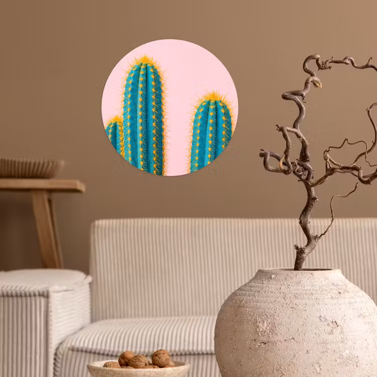 Behangcirkel - Cactussen - Modern - Pastel — 2