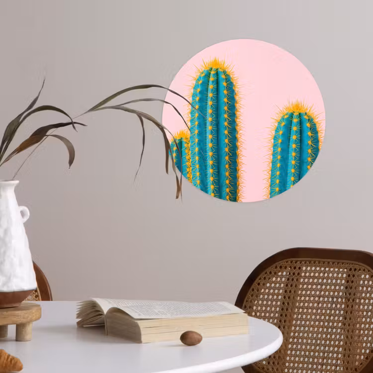 Behangcirkel - Cactussen - Modern - Pastel — 4