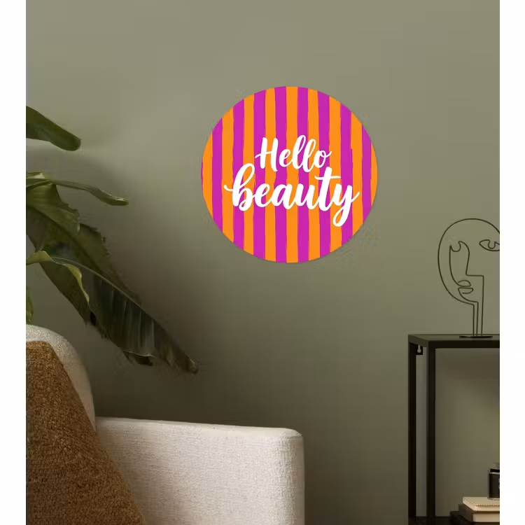Behangcirkel - Modern - Hello - Oranje — 3