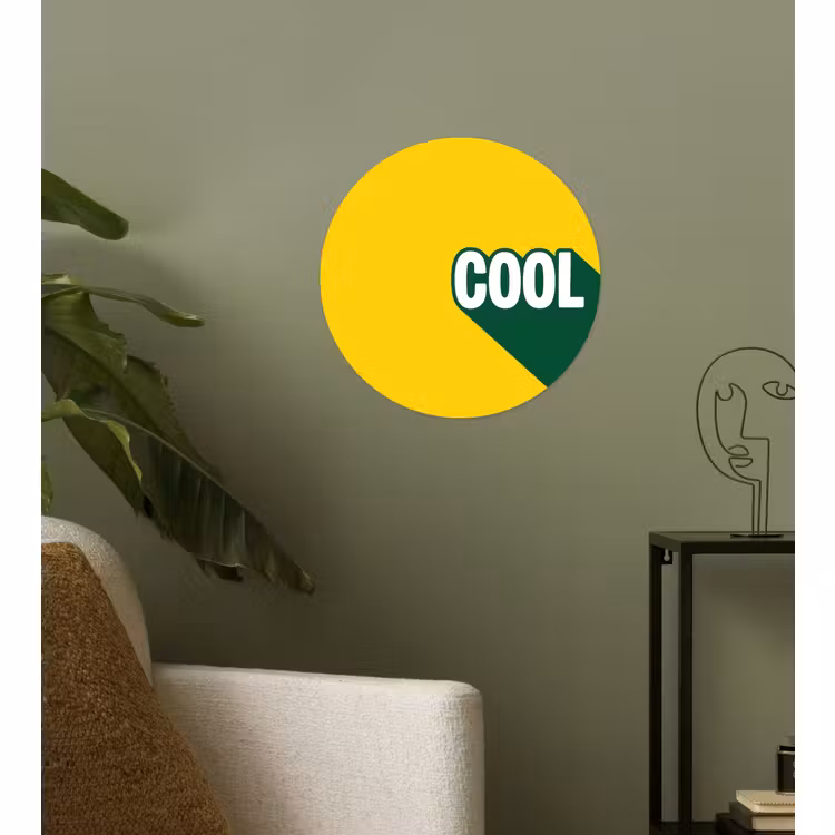 Behangcirkel - Cool - Geel - Groen — 3