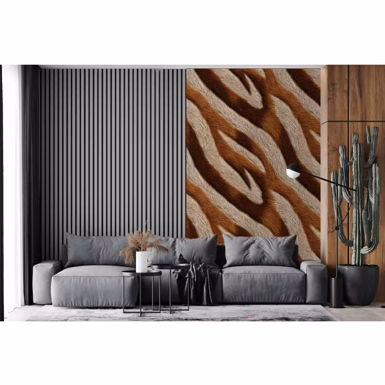 Behang - Zebra - Patroon - Bruin — 2