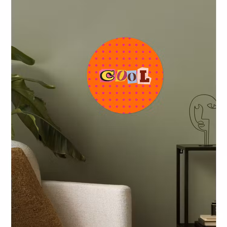 Behangcirkel - Cool - Stippen - Oranje — 3