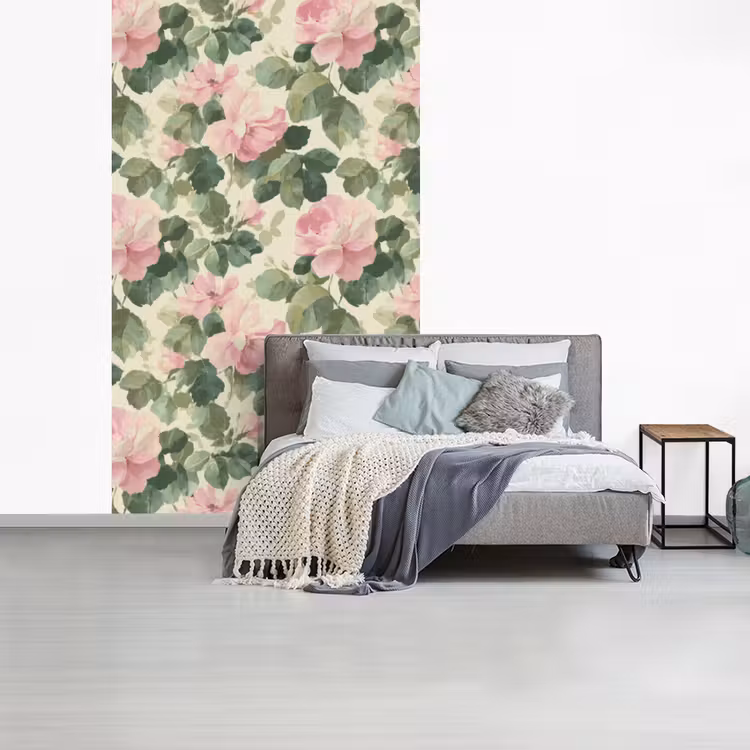Behang - Rozen - Botanisch - Roze — 4