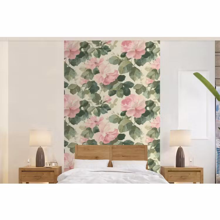Behang - Rozen - Botanisch - Roze — 5