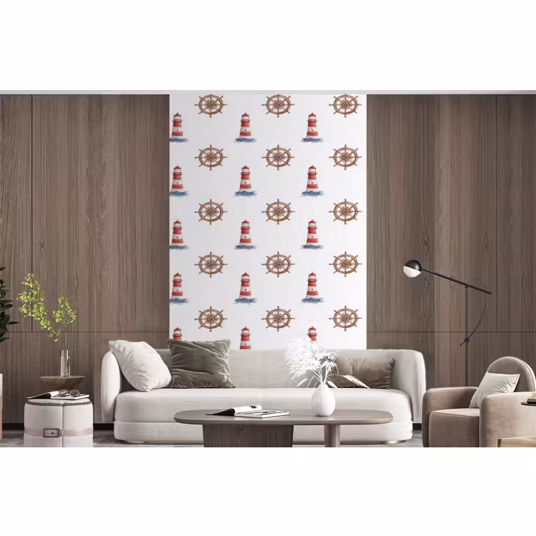 Behang - Nautisch - Klassiek - Rood — 3