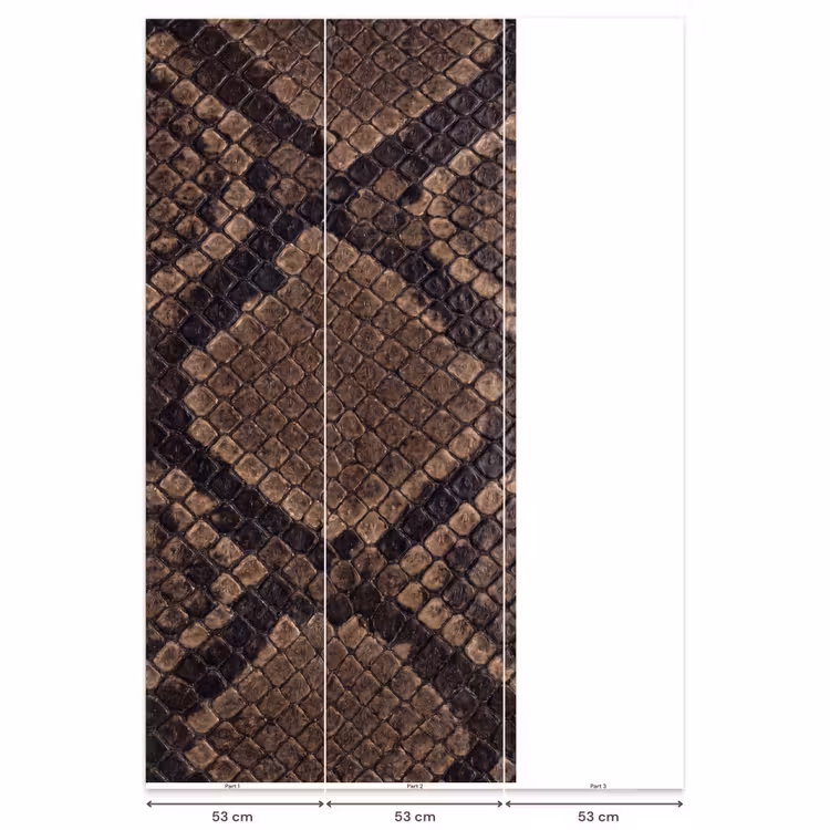 Behang - Python - Schubben - Brons — 6